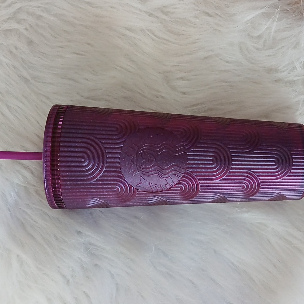 Starbucks Metallic Magenta Cold Cup Tumbler Spring 2024 Collection